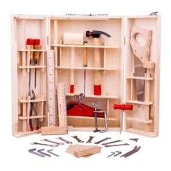 Bigjigs Junior Carpenter Tool Set 9 Bigjigs Junior Carpenter Tool Set -Children Toy Store bigjigs junior carpenter tool set wooden toy toys 144