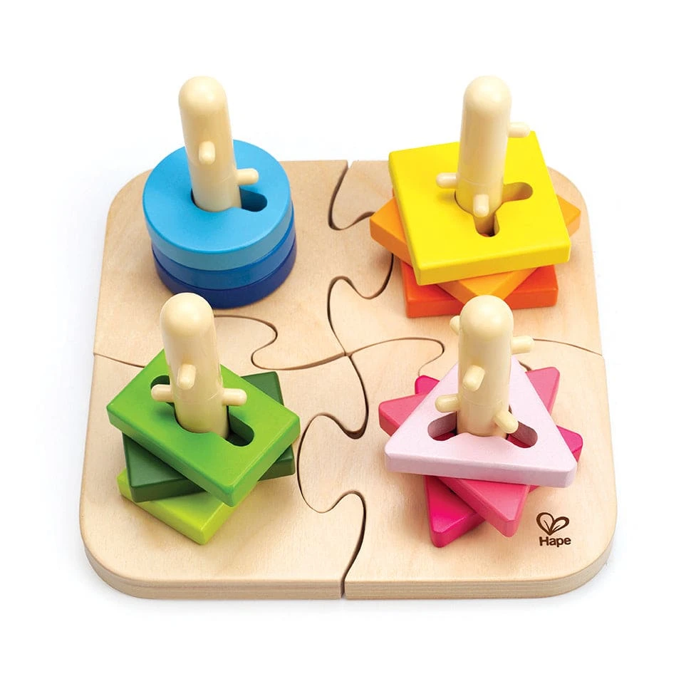 Hape Creative Peg Puzzle 4 Hape Creative Peg Puzzle - Image 2