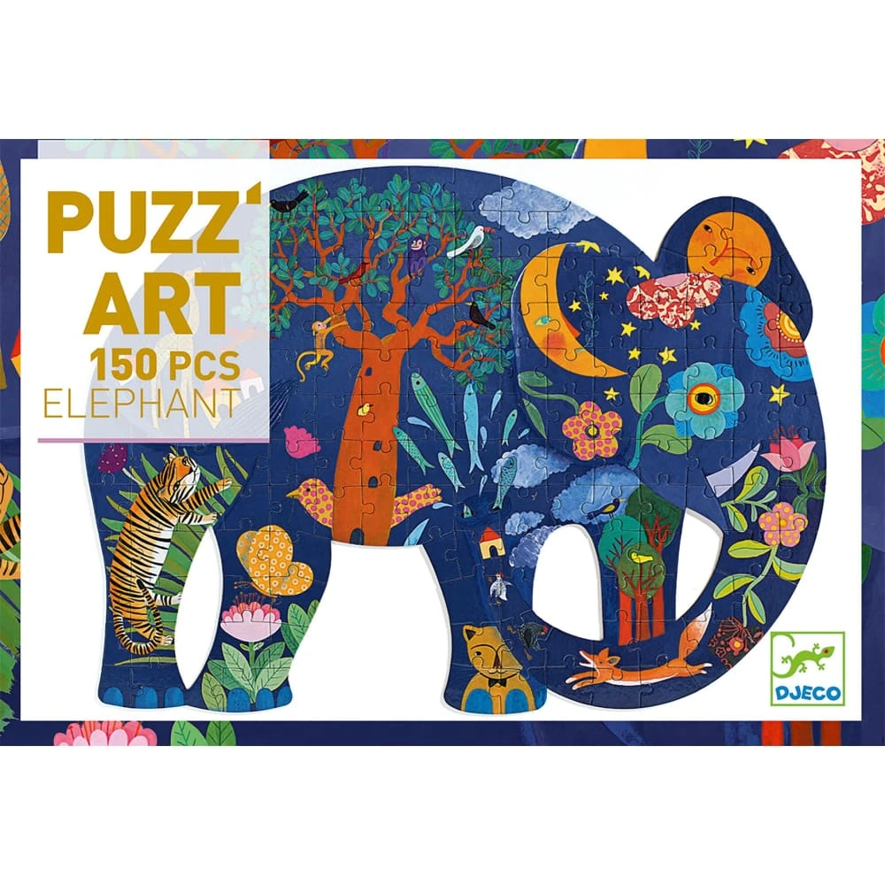 Djeco Puzz'art Elephant 150 Piece 3 Djeco Puzz'art Elephant 150 Piece