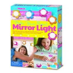 Make Your Own Floral Mirror Light