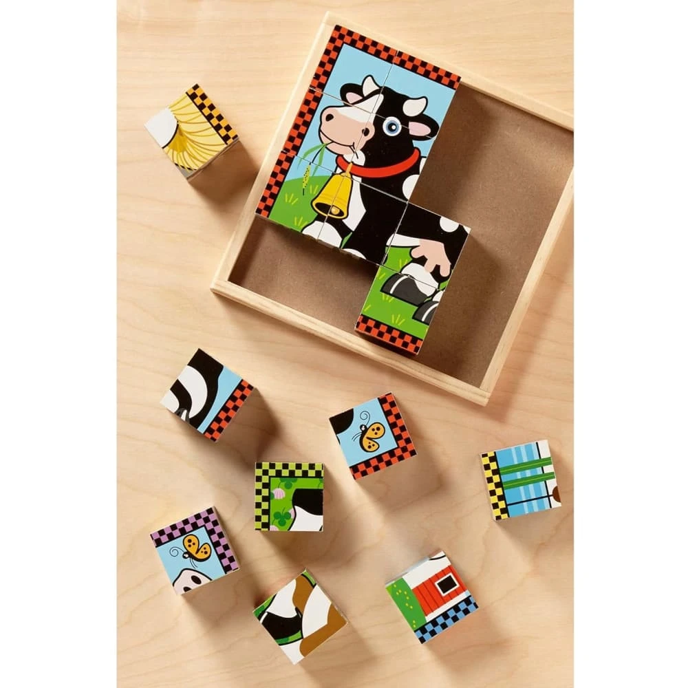 Melissa And Doug Farm Cube Puzzle 5 Melissa And Doug Farm Cube Puzzle - Image 3