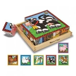 Melissa And Doug Farm Cube Puzzle