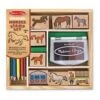Melissa And Doug Horses Stamp Set -Children Toy Store melissa and doug horses stamp set hands 568