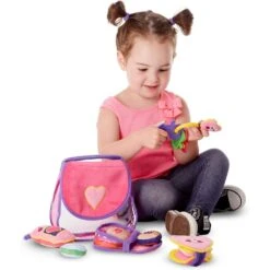 Melissa And Doug Pretty Purse Fill And Spill -Children Toy Store melissa and doug pretty purse fill spill hands 504