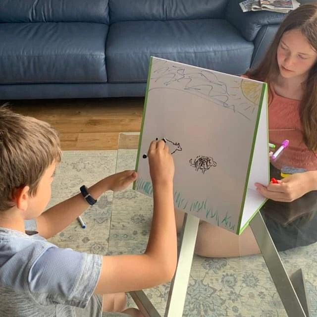 Tabletop Magic Magnetic Whiteboard Easel, A3 With 8 Pens & Eraser 11 Tabletop Magic Magnetic Whiteboard Easel, A3 With 8 Pens & Eraser - Image 9