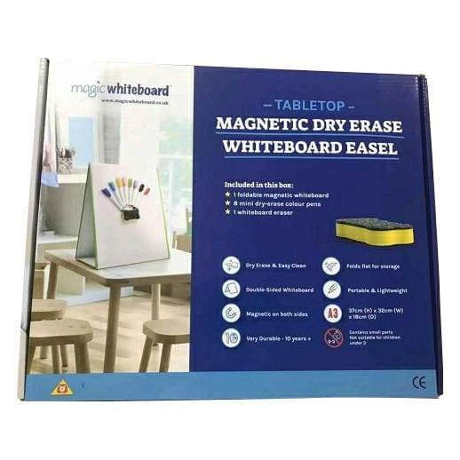 Tabletop Magic Magnetic Whiteboard Easel, A3 With 8 Pens & Eraser 10 Tabletop Magic Magnetic Whiteboard Easel, A3 With 8 Pens & Eraser - Image 8