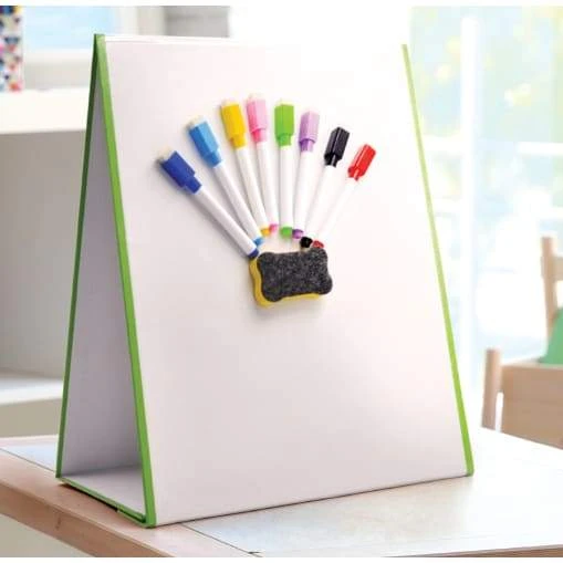 Tabletop Magic Magnetic Whiteboard Easel, A3 With 8 Pens & Eraser 3 Tabletop Magic Magnetic Whiteboard Easel, A3 With 8 Pens & Eraser